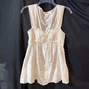 Studio M White Embroidered Blouse